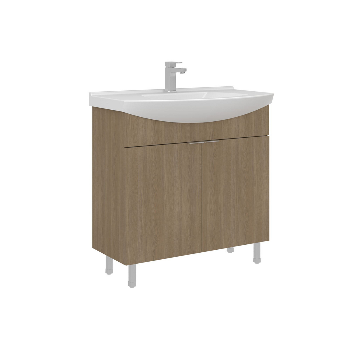 Norda Design Baderomsskap med servant Purus 80 50 x 80 x 83 cm