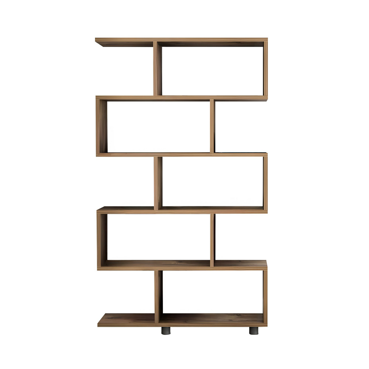 Norda Design moderne bokhylle, 90x156x20 cm, 100% melaminbelagt, 18 mm tykk, veggmonterbar, stilig design