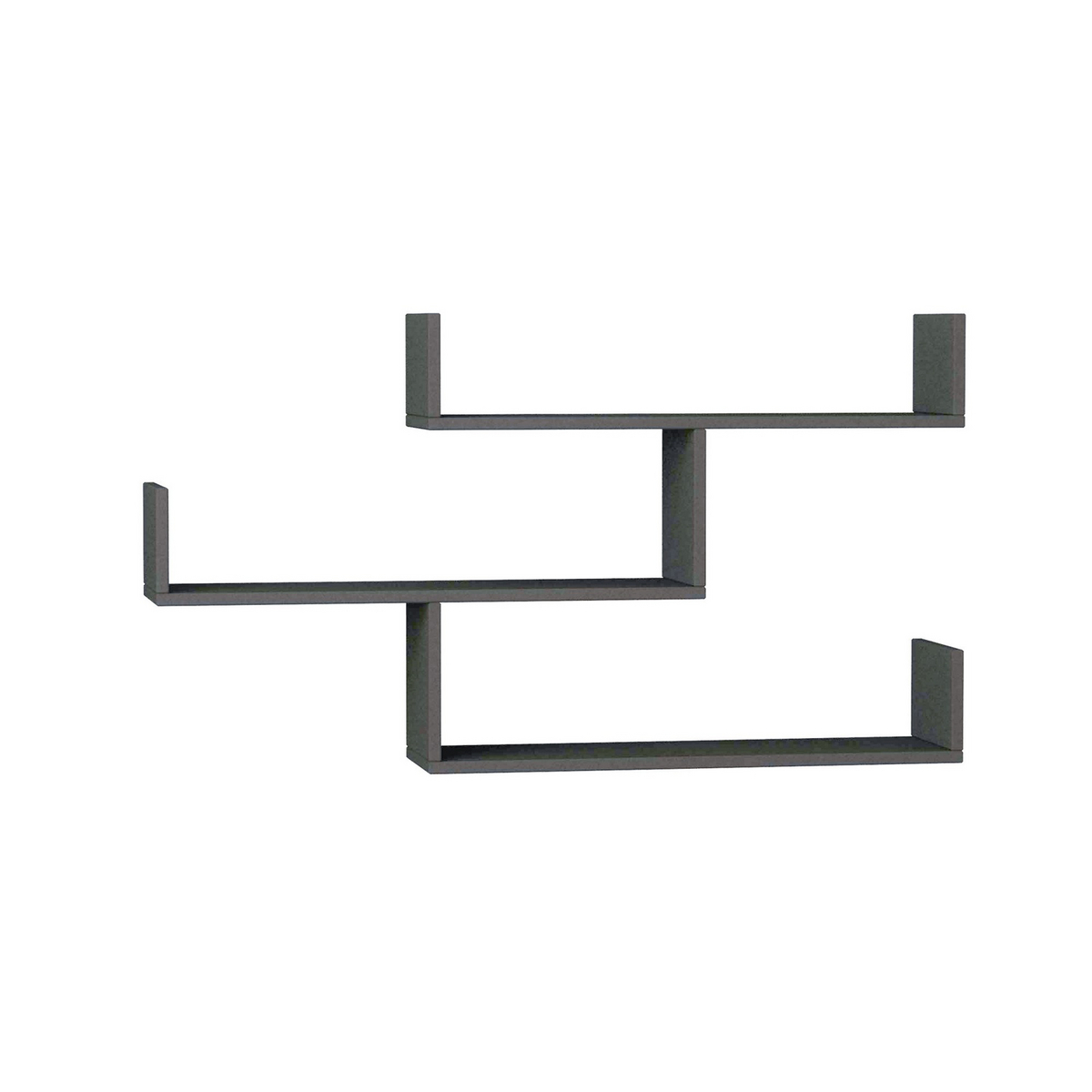 Norda Design moderne vegghylle, 120 x 67 x 22 cm | 100% melaminbelagt, 18 mm tykk | stilig og funksjonell