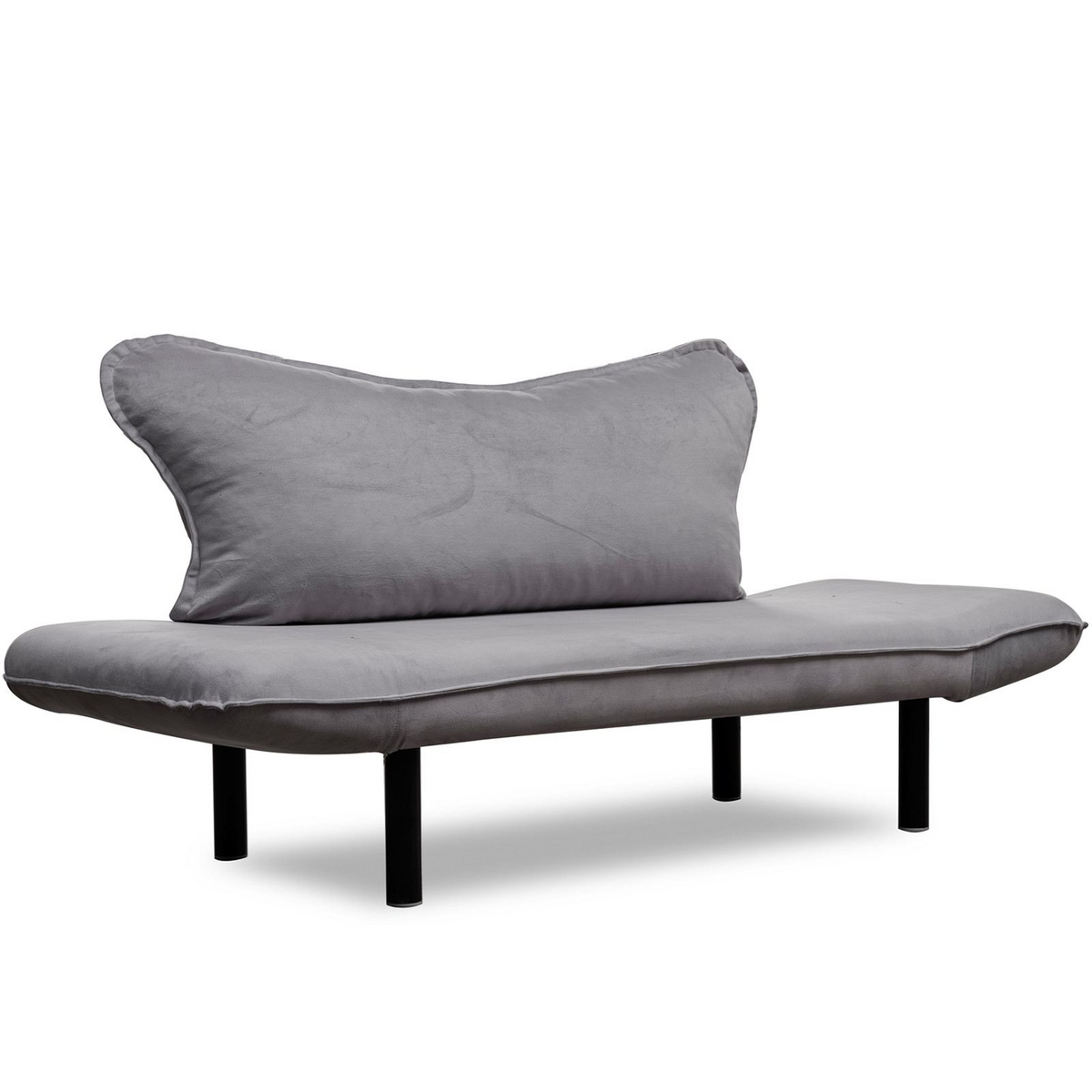Norda Design moderne 2-seters sovesofa, 150 cm | 100% metallramme, lettstelt stoff, armlener med flere posisjoner, 200 kg kapasitet
