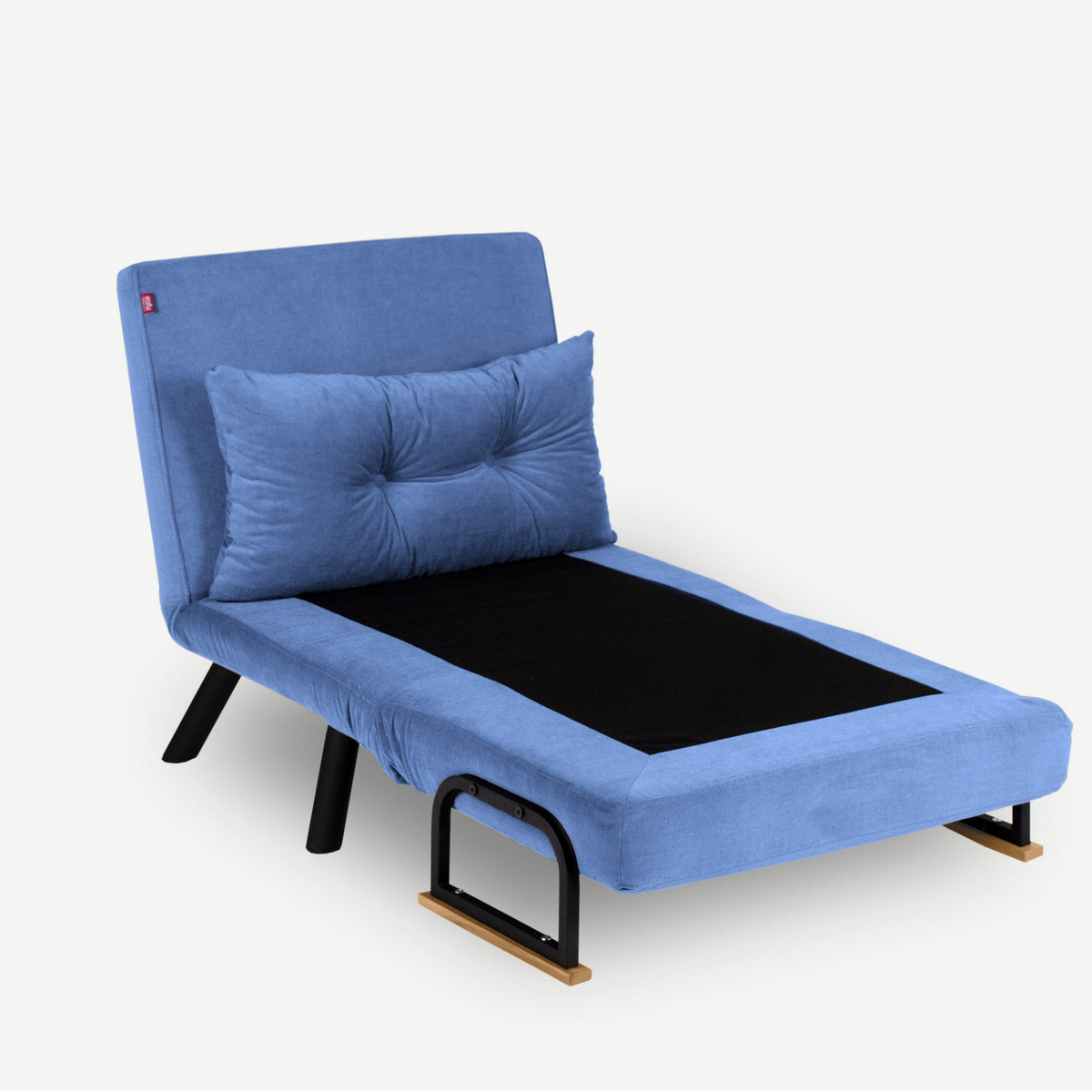 Norda Design moderne 1-seters sovesofa, 100% metallramme, justerbar rygg, enkel å gjøre om, stilig og funksjonell