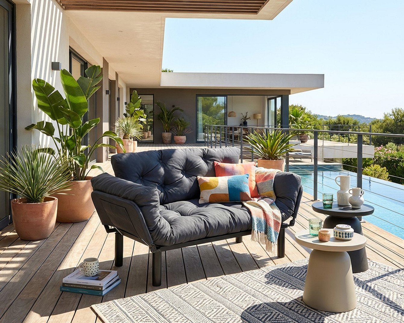 Norda Design 2-seters sovesofa til hagen Nitta Outdoor Double 70 x 150 x 85 cm