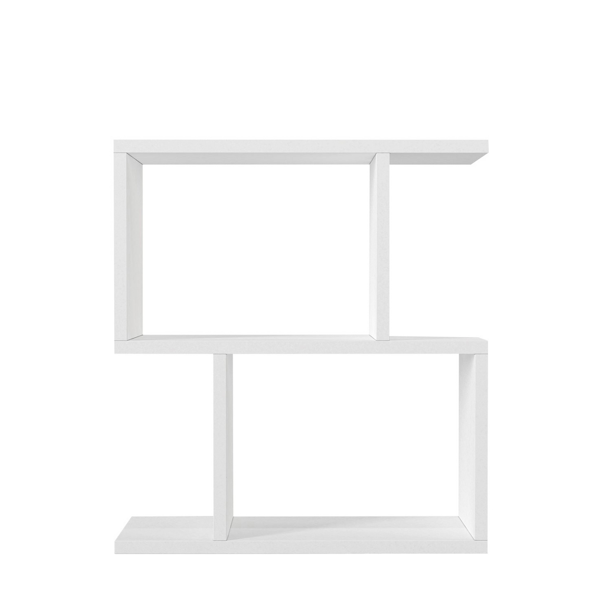 Norda Design moderne hvit sidebord, 50 cm x 55.4 cm x 17.5 cm | 100% melaminbelagt, 18 mm tykk | multifunksjonelt design