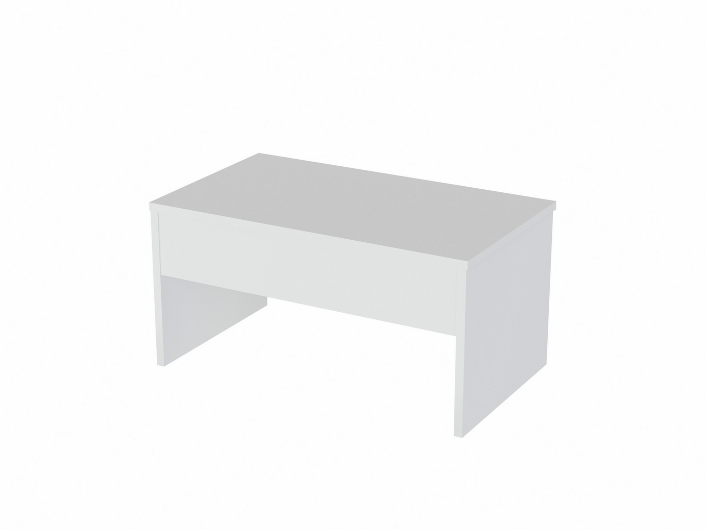 Norda Design moderne hvit sofabord, 90 x 52 x 45 cm | 100% melaminbelagt sponplate, 18 mm tykk | stilig og funksjonelt design