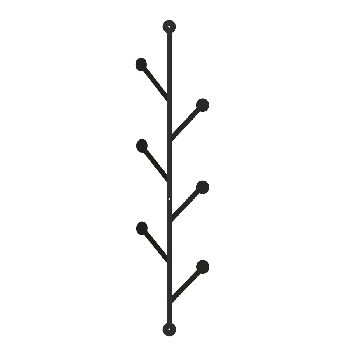 Norda Design slitesterk metallknagg, svart, 22 x 94 x 5 cm | 100% metall, multifunksjonell hylle | stilig industriell design