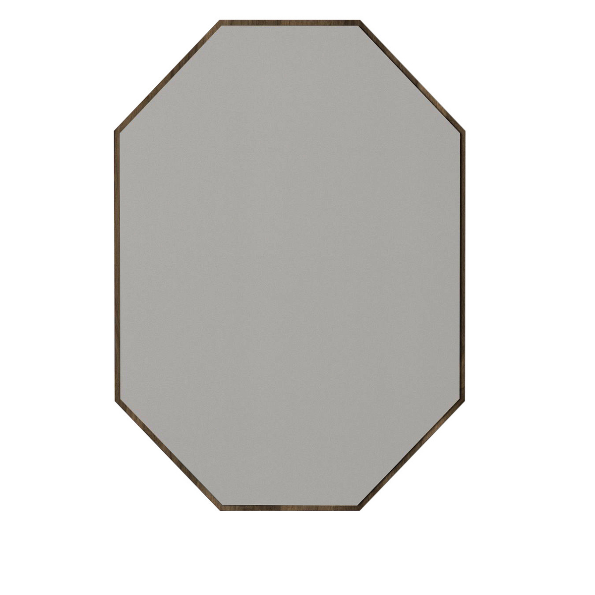Norda Design elegant dekorativt speil, valnøttfarge, 45x70 cm | 100% melaminbelagt, veggmonterbar | moderne design