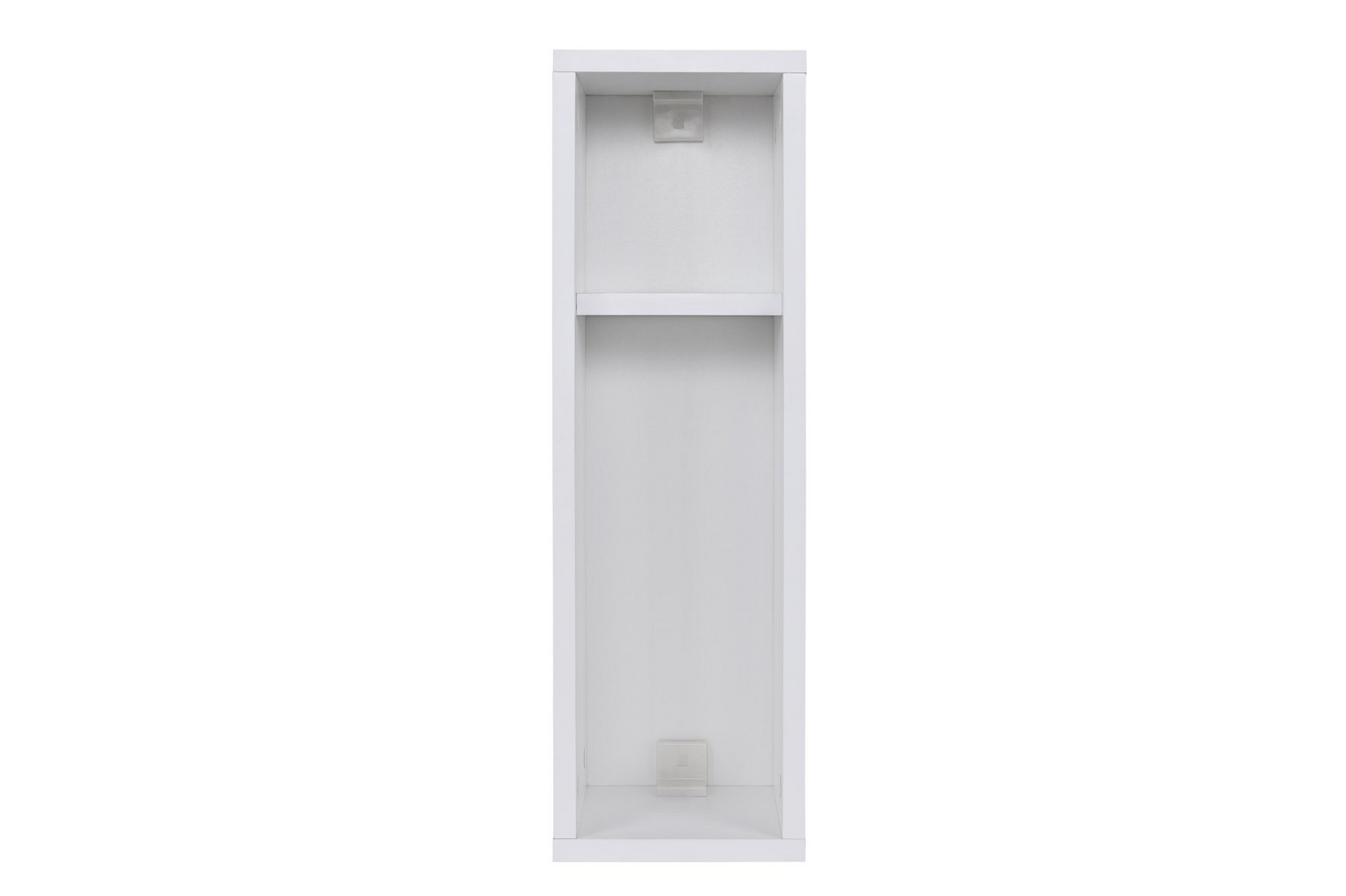 Norda Design moderne hvitt nattbord, 100% melaminbelagt, 18mm tykk, veggmonterbar, 65x20x15 cm | stilig og funksjonell