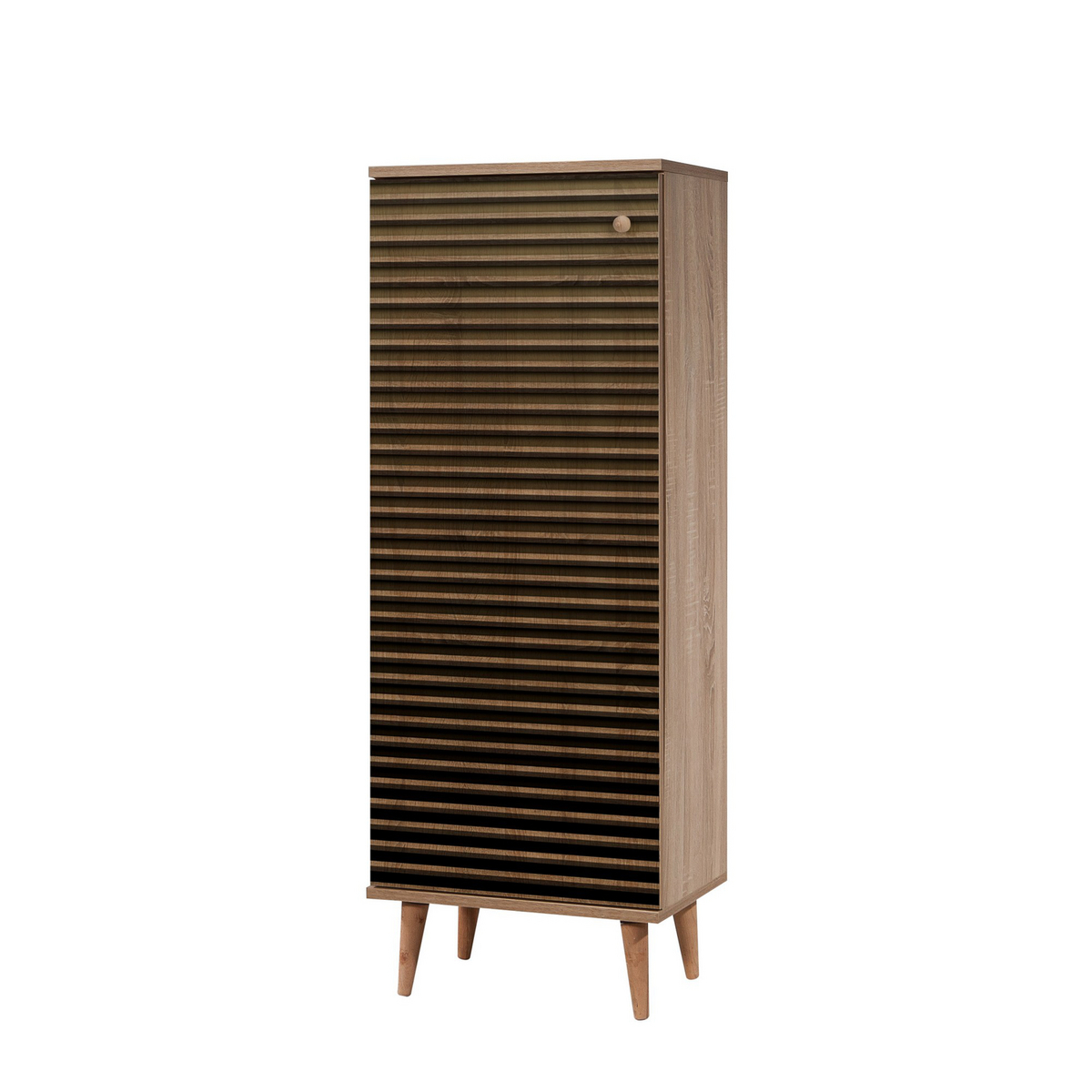 Norda Design moderne skoskap, Sonoma-eik, 50x135x38 cm | 100% melamin, agnbøkben, UV Coating | stilig oppbevaringsløsning