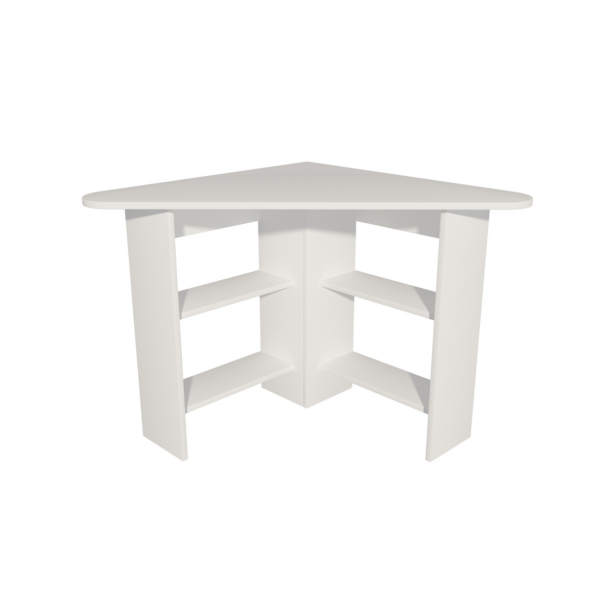 Norda Design moderne hvit skrivebord med veggmonterte hyller, 80 cm | 100% melaminbelagt, 18 mm tykk | stilig og funksjonell
