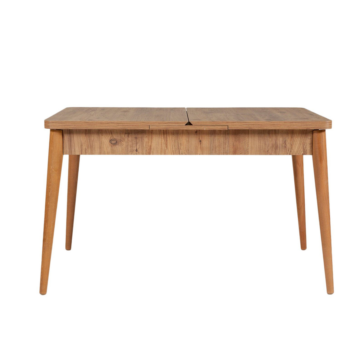Norda Design uttrekkbart spisebord, Atlantic-furu, 130-165 cm | 100% melaminbelagt, agnbøkben | stilig og funksjonell