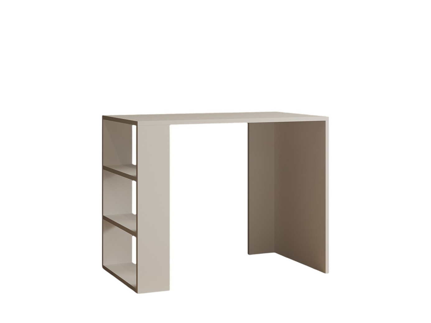 Norda Design moderne multifunksjonelt skrivebord, hvit, 90 x 70 x 50 cm | 100% melaminbelagt, 18 mm tykk | stilig og funksjonell