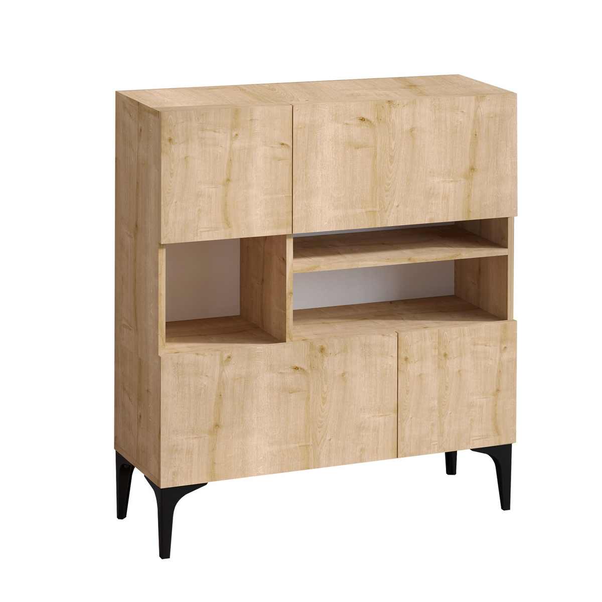 Norda Design moderne konsollbord, safir-eik, 100 x 35 x 125 cm | 100% melaminbelagt, veggmonterbar, stilig design