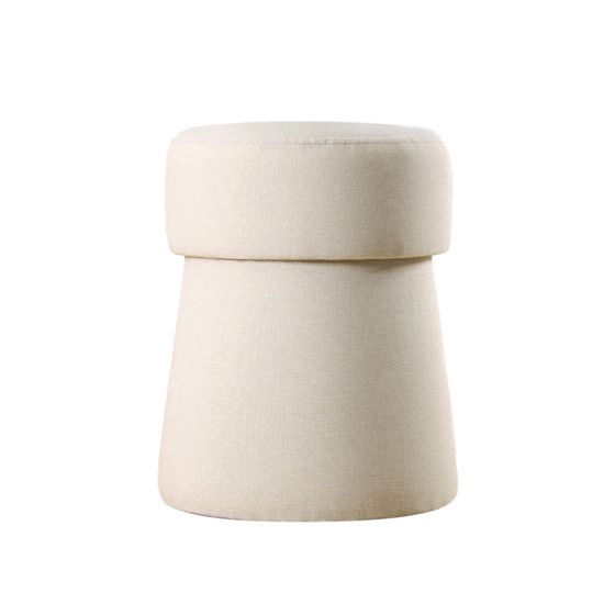 Norda Design stilig puff, kremfarge, 50x40 cm | 50% bomull og 50% lin, 6 cm ortopedisk skum | bohemsk og skandinavisk design