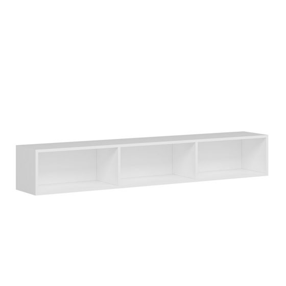 Norda Design moderne hvit TV-møbel, 180 cm, 30 cm høyde, 32 cm dybde | 100% melaminbelagt, 18 mm tykk | stilig og funksjonell