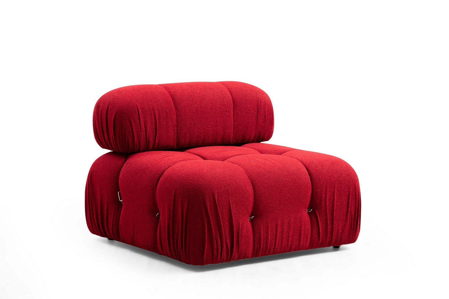 Norda Design elegant rød hjørnesofa, 288x190 cm, bøkramme, 100% polyester, avtakbar rygg og armlene | perfekt for moderne oppholdsrom