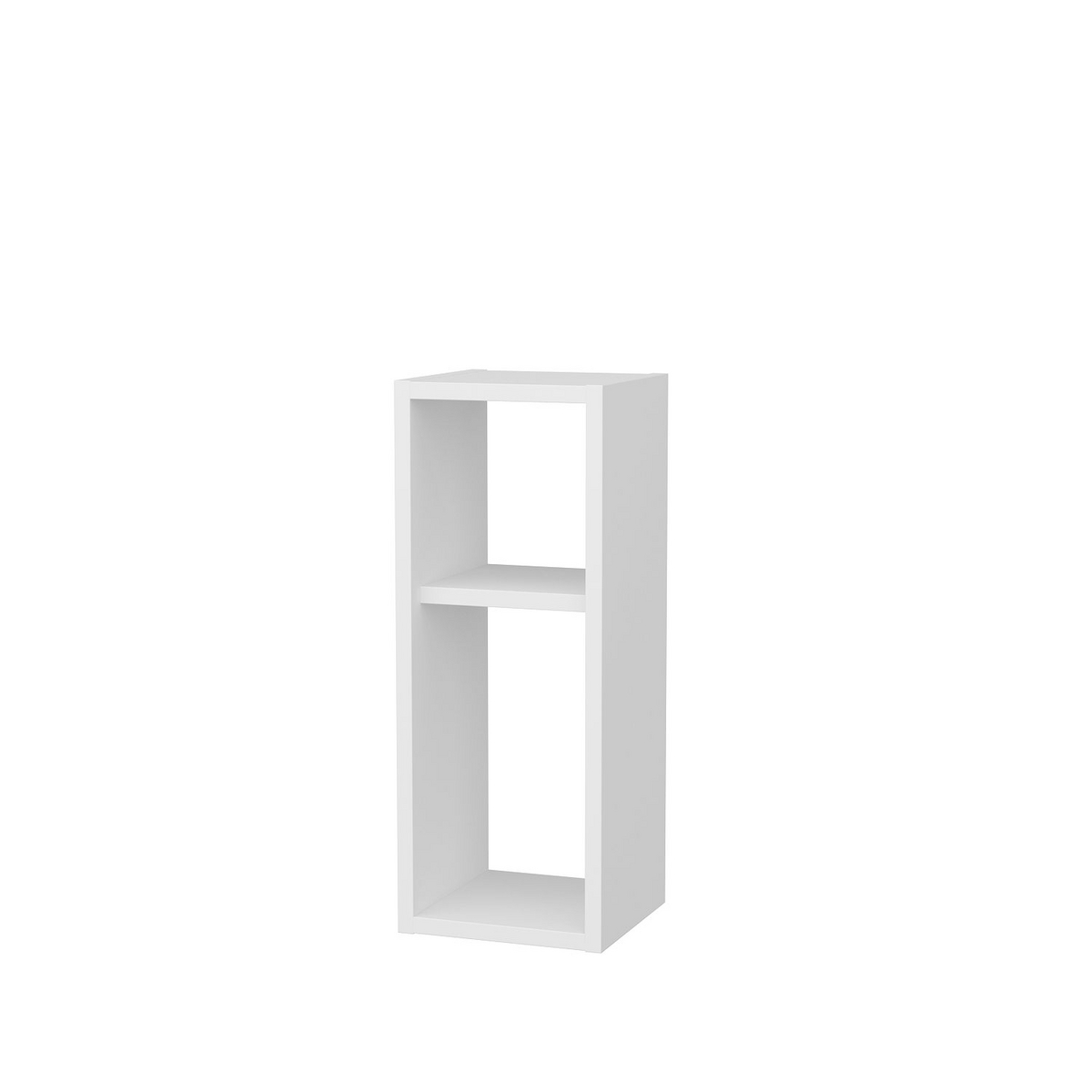 Norda Design moderne hvitt nattbord, 100% melaminbelagt, 18mm tykk, 23.2 x 22 x 59.6 cm | stilig og funksjonell