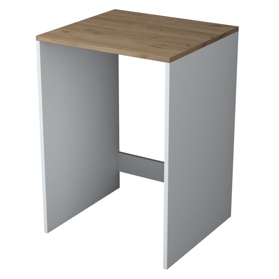 Norda Design stilig vaskemaskinskap, valnøtt og hvit, 65 cm x 91.8 cm x 60 cm | 100% melaminbelagt | veggmonterbar