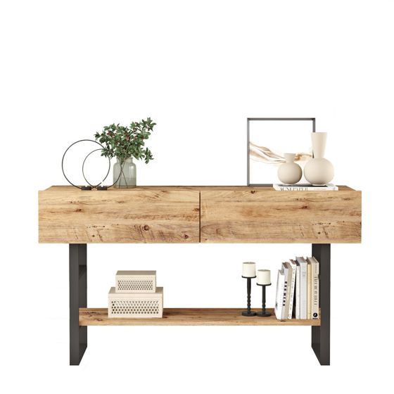 Norda Design moderne entrémøbel, Atlantic-furu, 138.8 x 75.7 x 43 cm | 100% melaminbelagt, 18 mm tykk | stilig og funksjonell