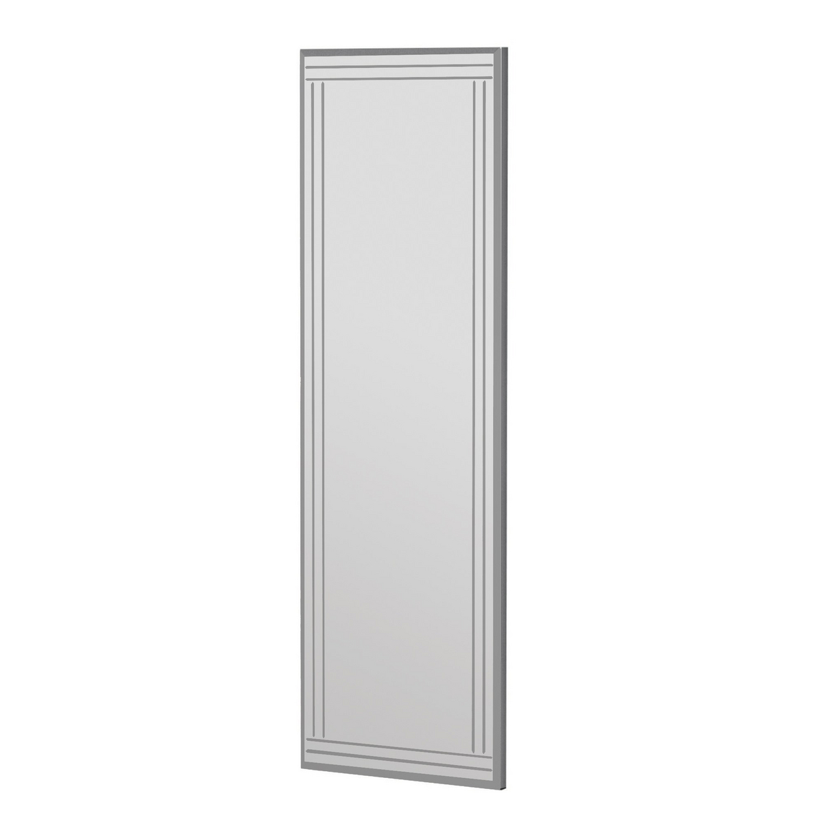 Norda Design moderne hvit kommodesspeil, 40 x 120 cm, 100% MDF, veggmonterbar, miljøvennlig Flotal-E design
