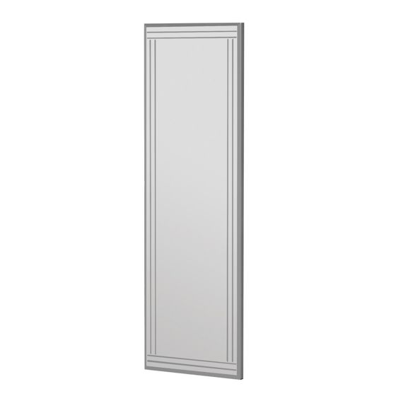 Norda Design moderne hvit kommodesspeil, 40 x 120 cm, 100% MDF, veggmonterbar, miljøvennlig Flotal-E design