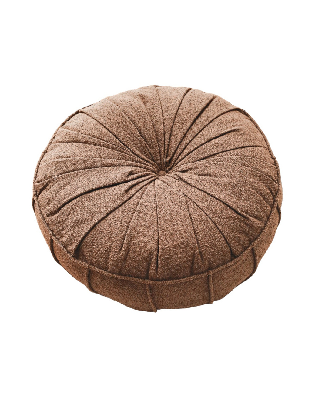 Norda Design koselig brun teddy pute, 60 x 60 x 20 cm | myk skum-/fiberfylling | perfekt for komfort og innredning hjemme