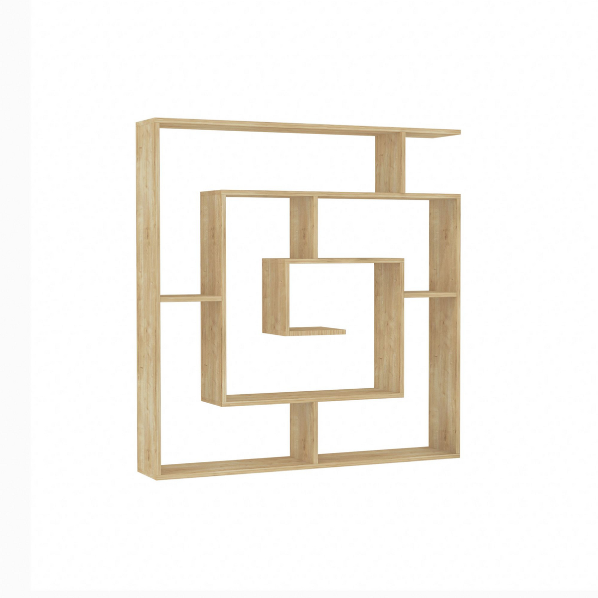 Norda Design Bokhylle Labirent, sapphire eik, 22 × 125 × 128,6 cm