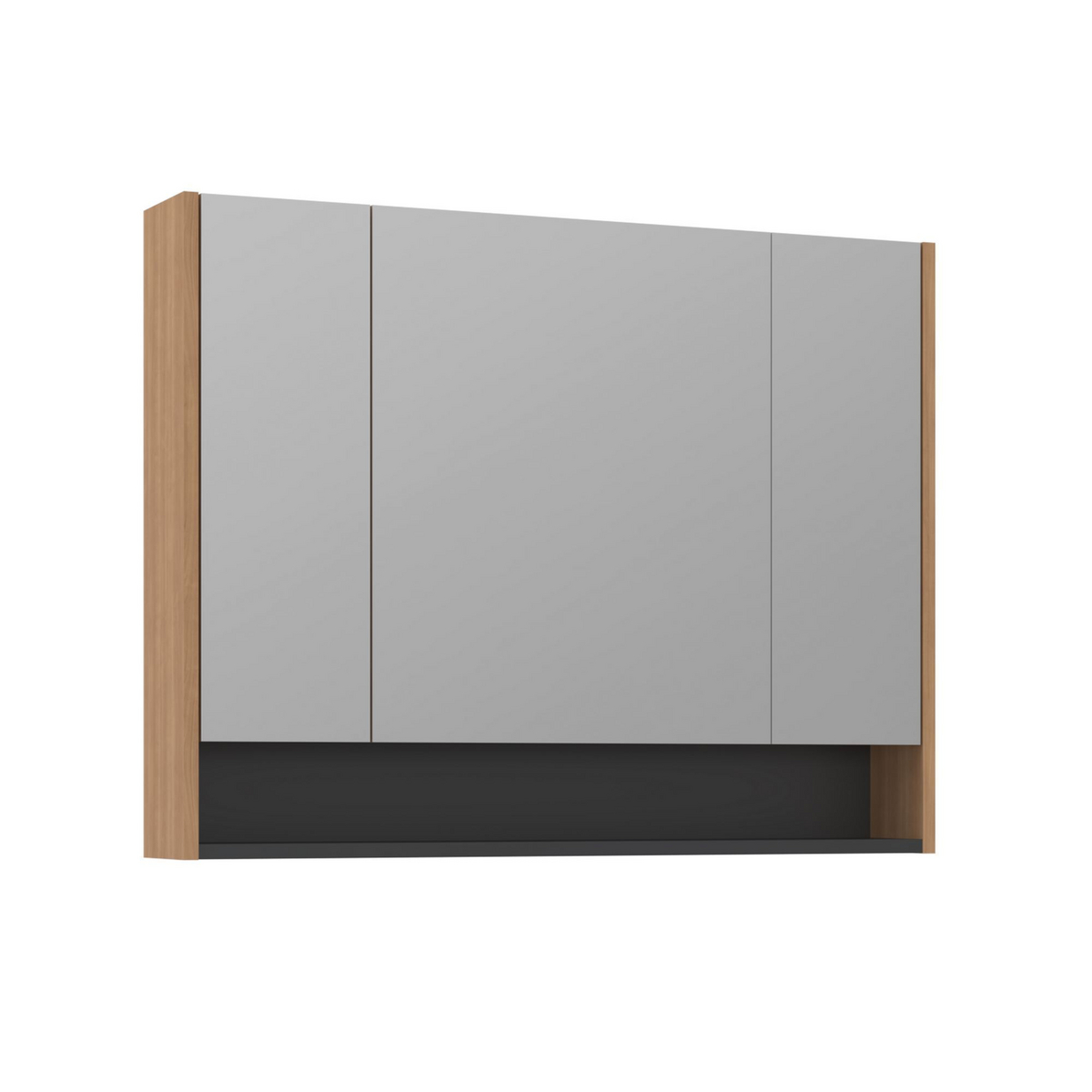 Norda Design Baderomsskap med speil Ricato 100, valnøtt, 16 × 101 × 78 cm