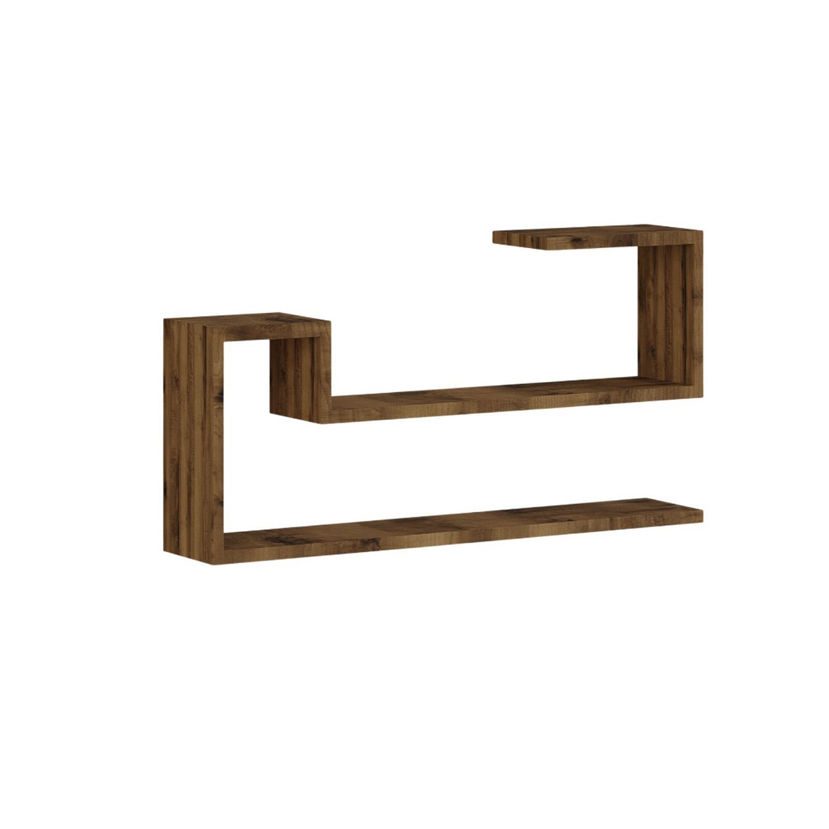 Norda Design Vegghylle Ravi, antikk valnøtt, 17 × 90 × 41,2 cm