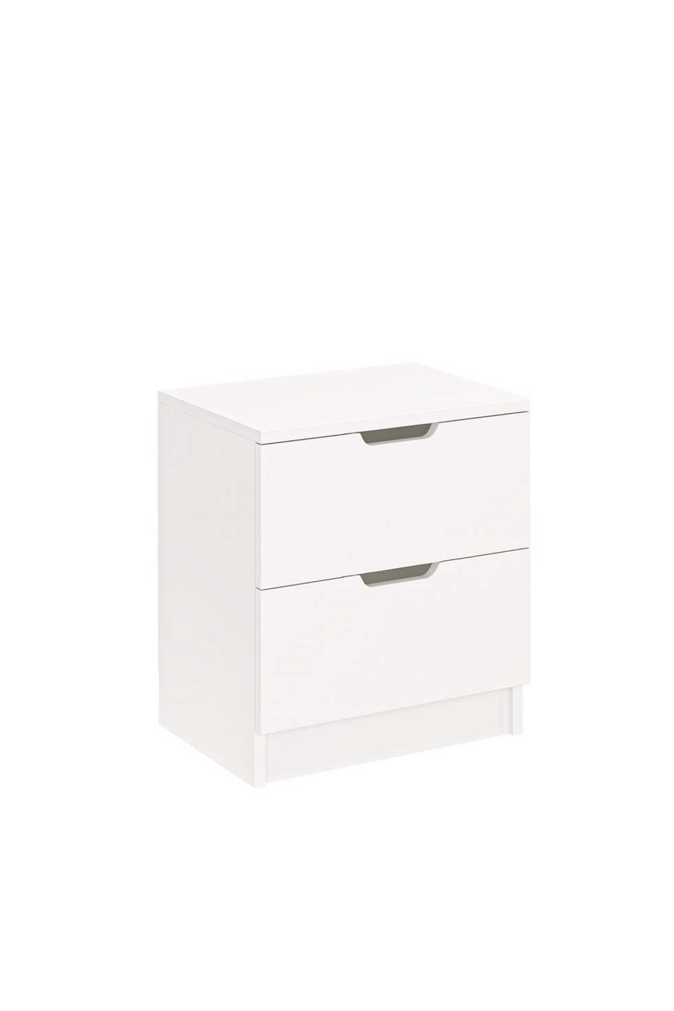 Norda Design Nattbord Lento, hvit, 33 × 45 × 50 cm