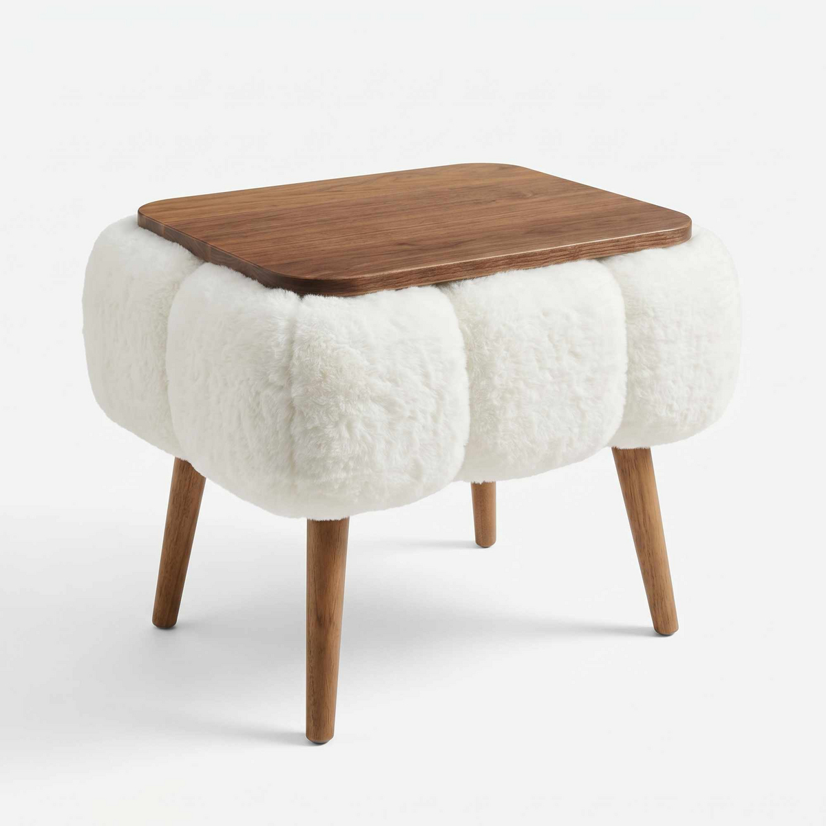Norda Design Sidebord Papatya 35x45, hvit, 35 × 45 × 44 cm