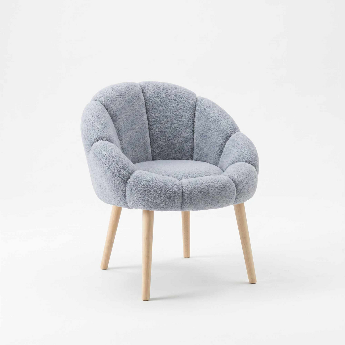 Norda Design Ørelappstol Papatya, grå, 65 × 70 × 82 cm
