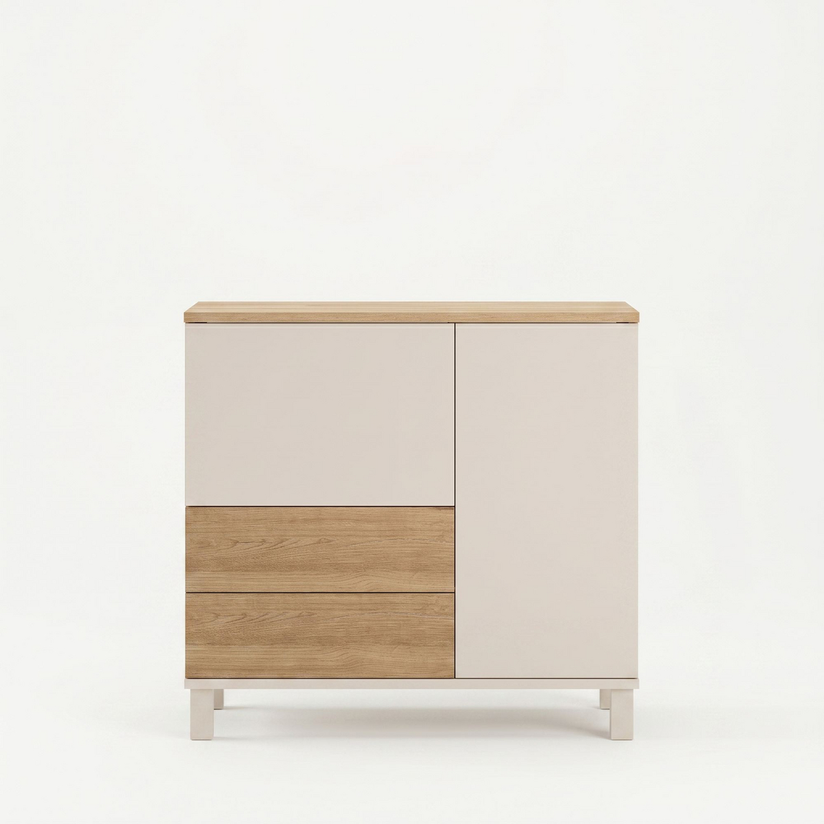 Norda Design Multiskap Mood, sand/eik, 35 × 87,2 × 82,4 cm