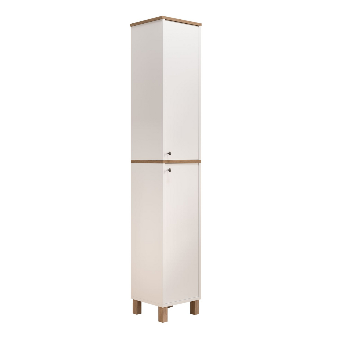 Norda Design Multiskap Nord, hvit/eik, 32 × 36 × 195,4 cm