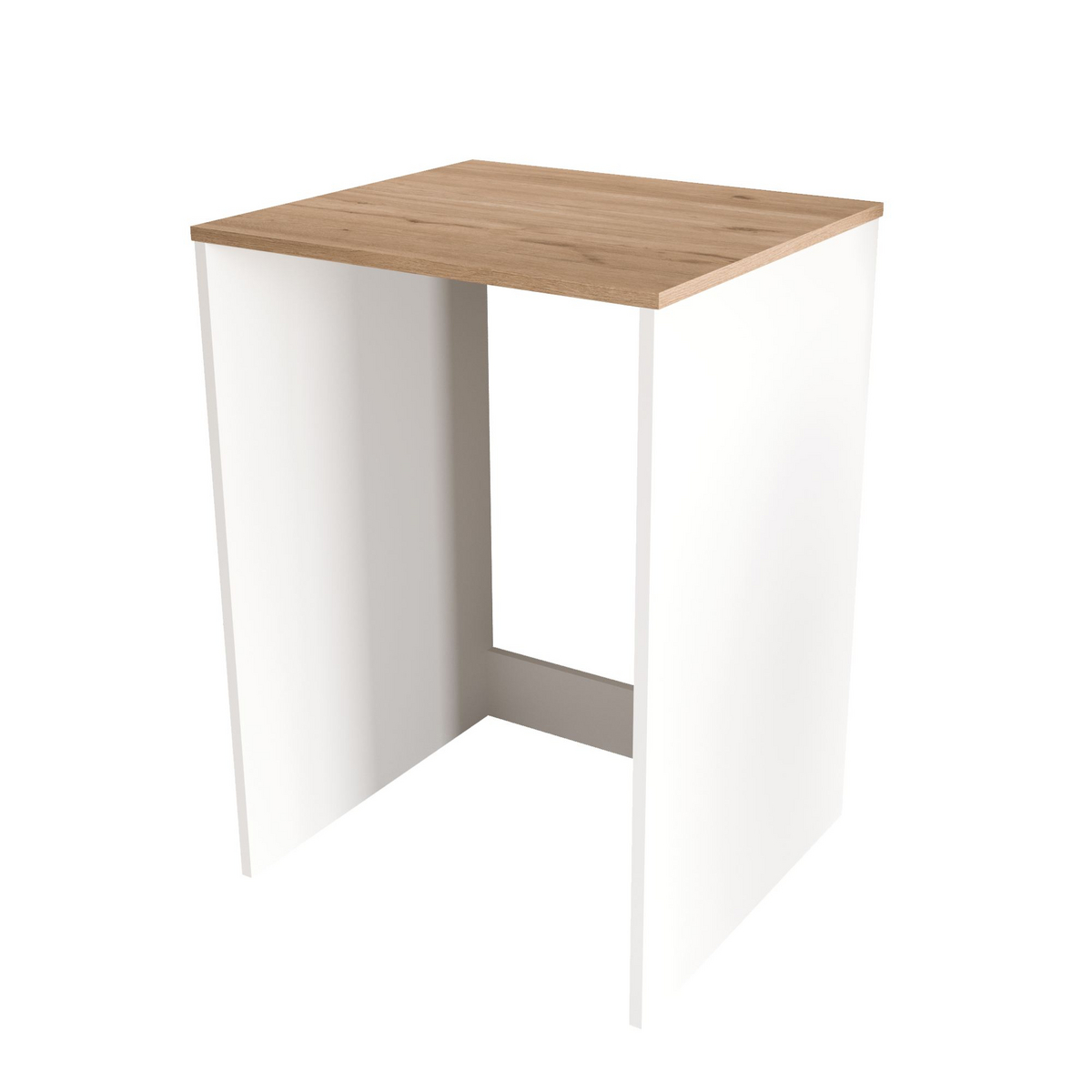 Norda Design Vaskemaskinskap Nord, hvit/eik, 60 × 65,8 × 91,8 cm