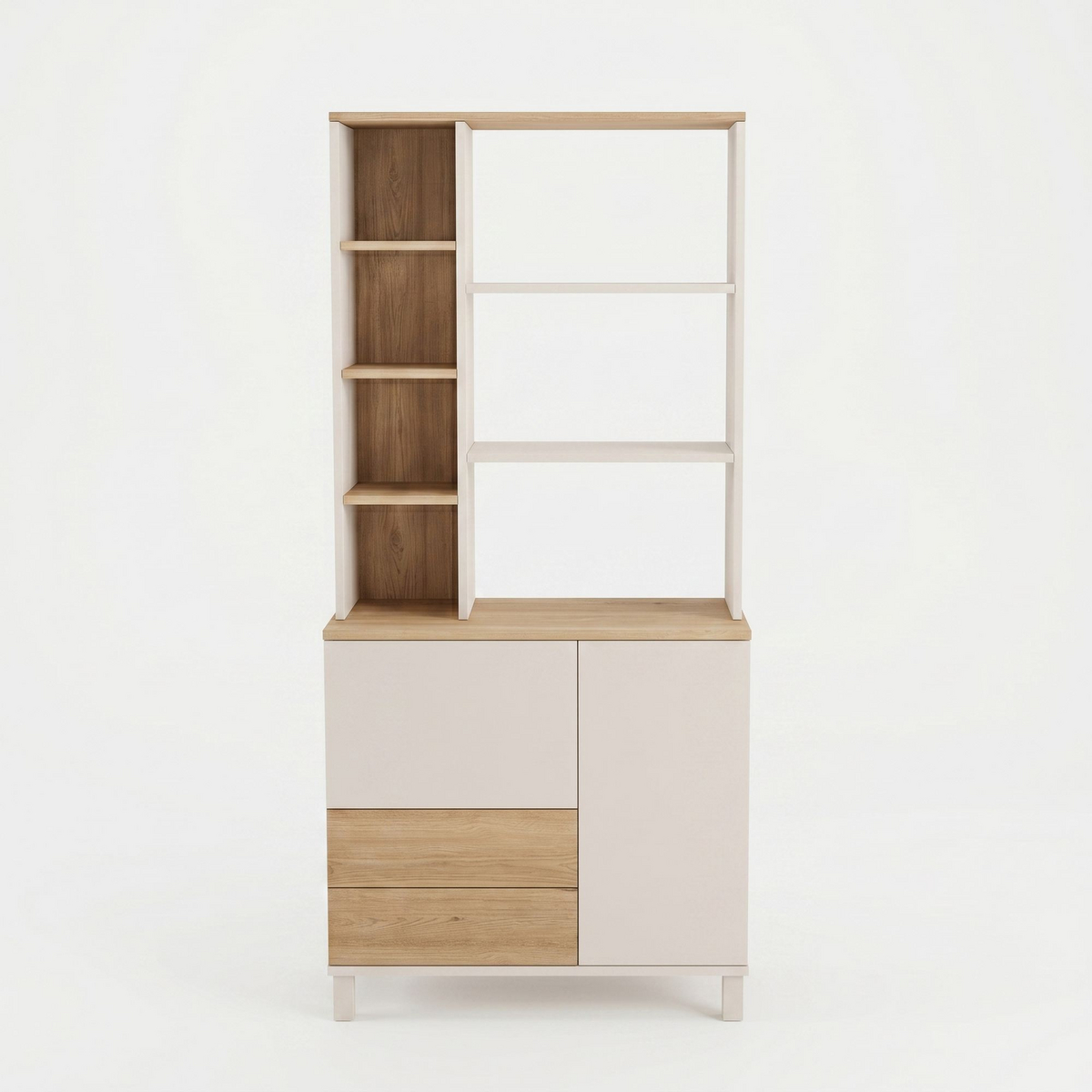 Norda Design Bokhylle Mood, sand/eik, 35 × 85,2 × 187,8 cm