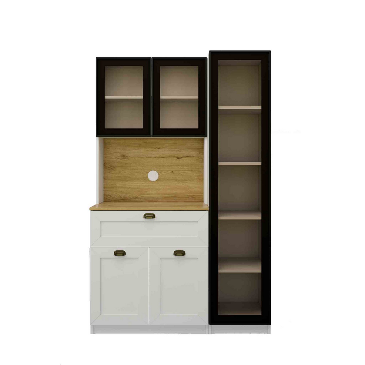 Norda Design Kaffestasjon Nero 1600, hvit, 44 × 120 × 191,8 cm