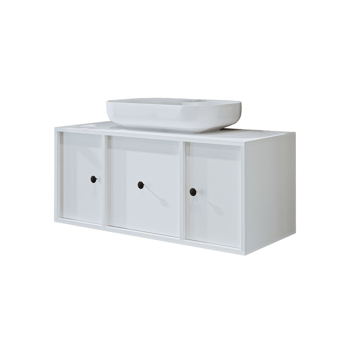 Norda Design Servantskap Ostuni, hvit, 45 × 105 × 45 cm