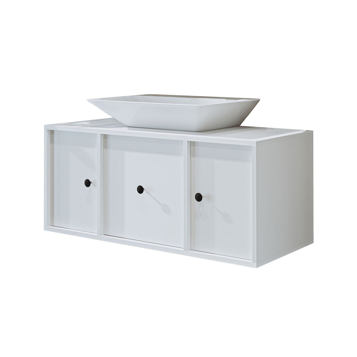 Norda Design Servantskap Taormina, hvit, 45 × 105 × 45 cm