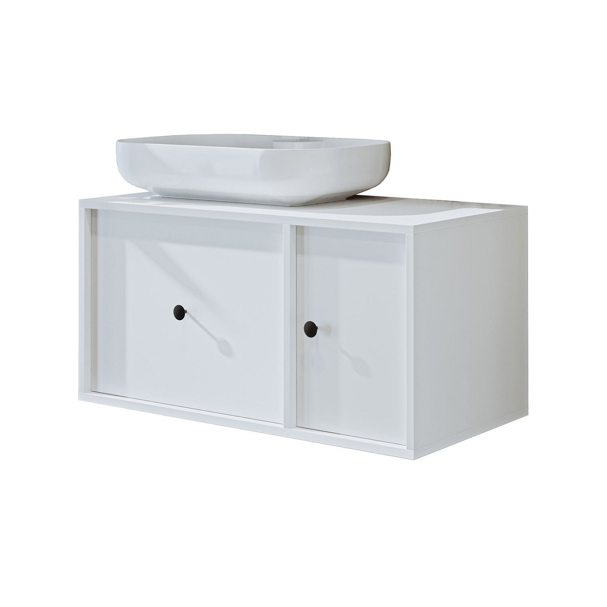 Norda Design Servantskap Verona, hvit, 45 × 90 × 45 cm