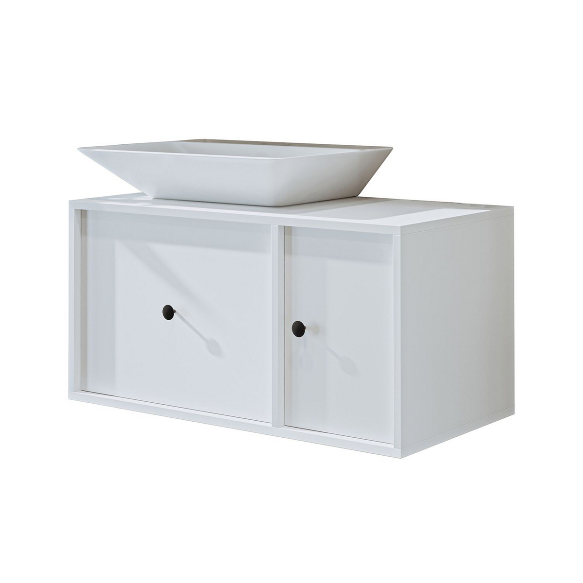 Norda Design Servantskap Lucca, hvit, 45 × 90 × 56,5 cm
