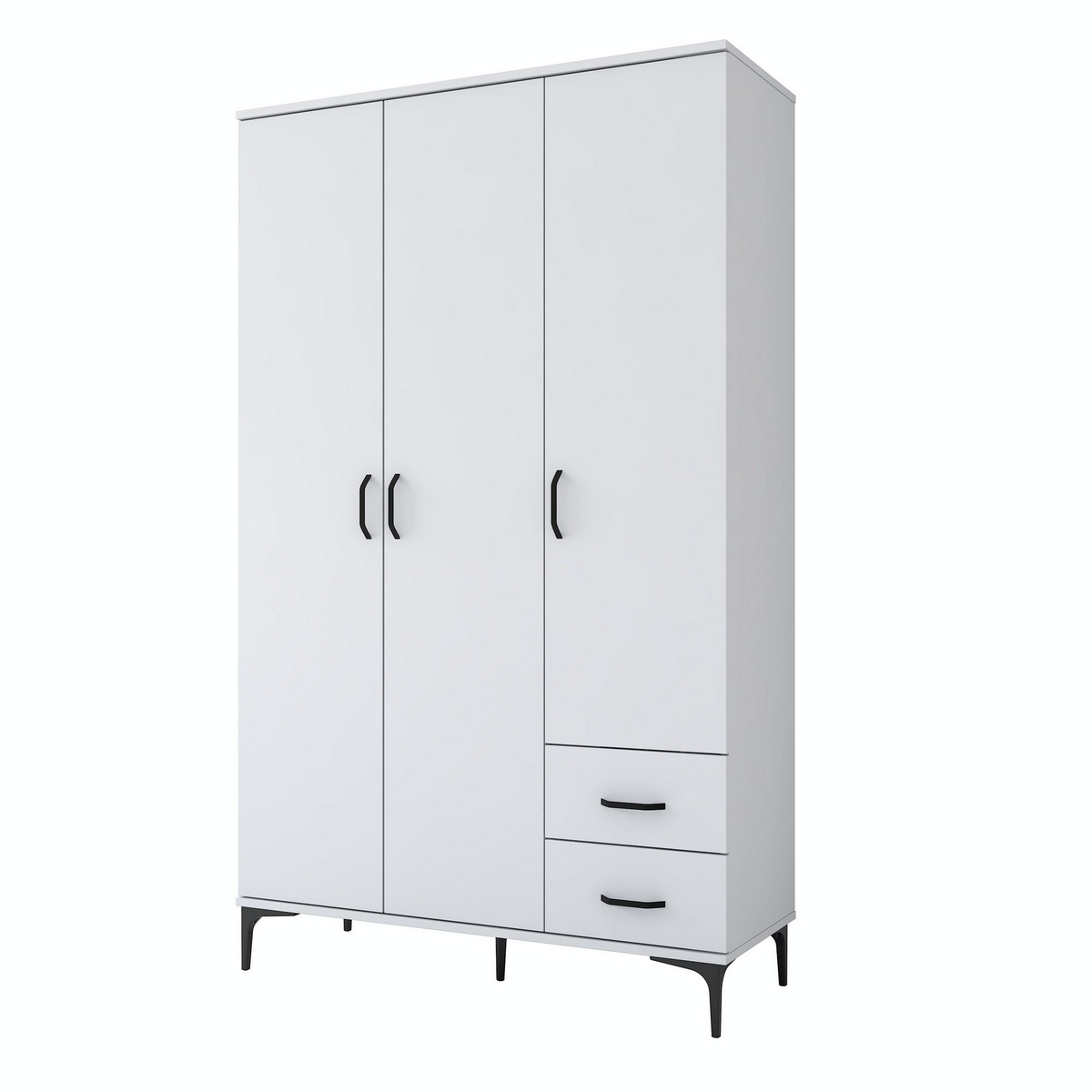 Norda Design Baderomsskap Palermo, hvit, 45 × 120 × 198,6 cm