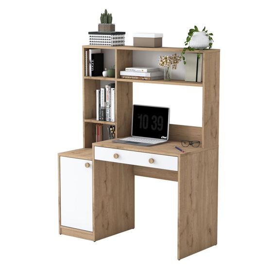 Norda Design Skrivebord og bokhylle Erudito, 50 × 115 × 146 cm