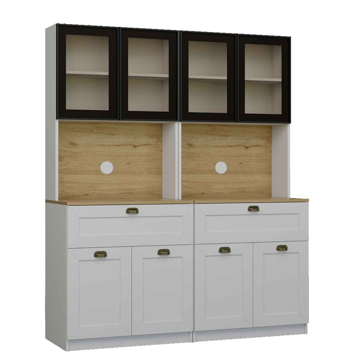 Norda Design Kaffestasjon Nero Twin 1600, hvit, 44 × 160 × 190 cm