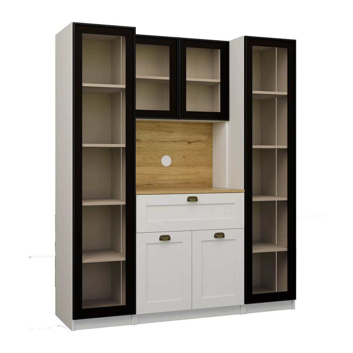 Norda Design Kaffestasjon Nero Duo 1600, hvit, 44 × 160 × 190 cm