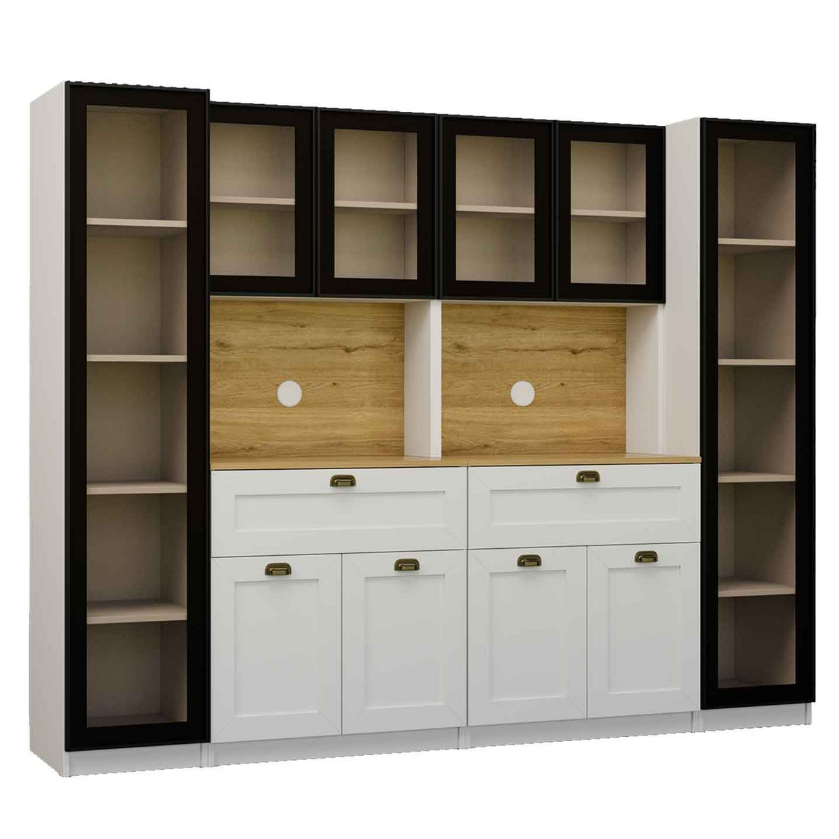 Norda Design Kaffestasjon Nero Quad 1600, hvit, 44 × 240 × 190 cm