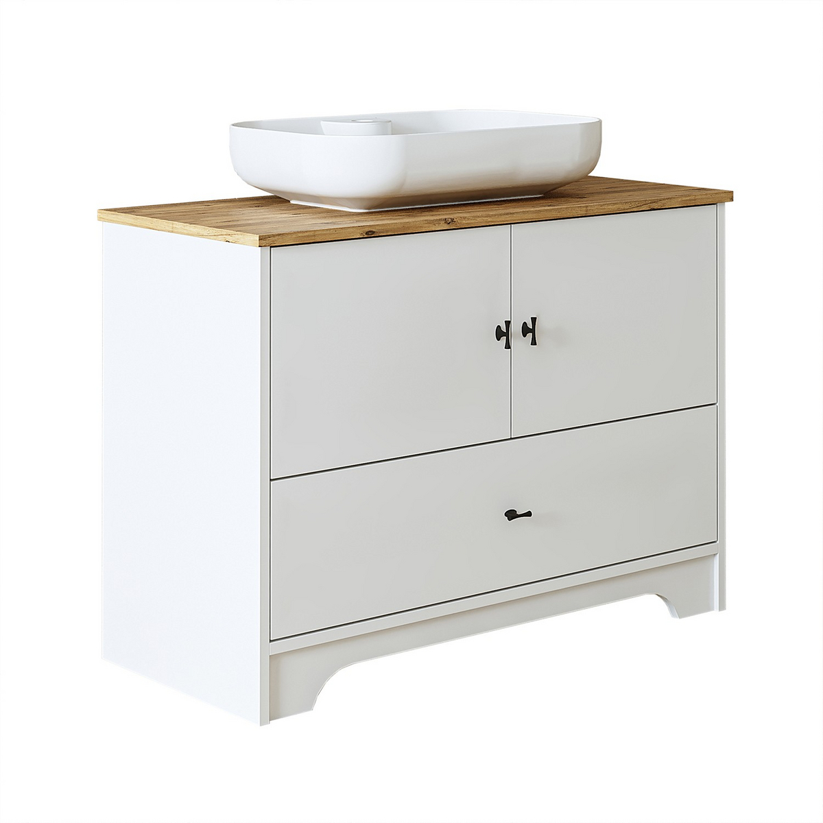 Norda Design Servantskap Lecce, matthvit, 45 × 99,5 × 72 cm