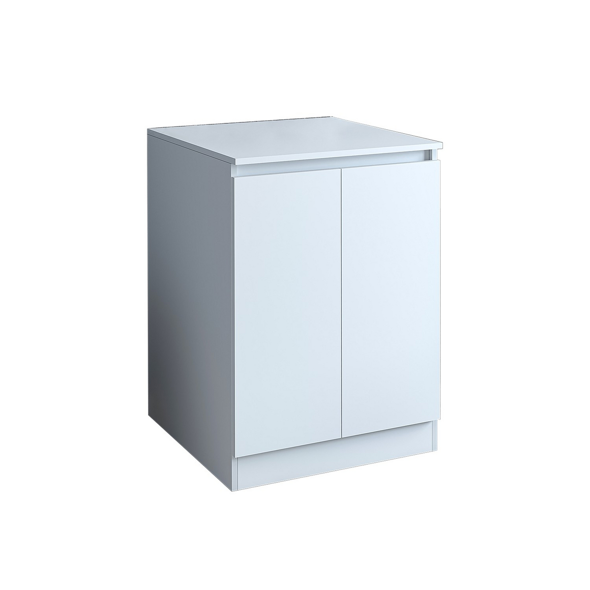 Norda Design Vaskemaskinskap Rivera, matthvit, 70 × 70 × 96 cm