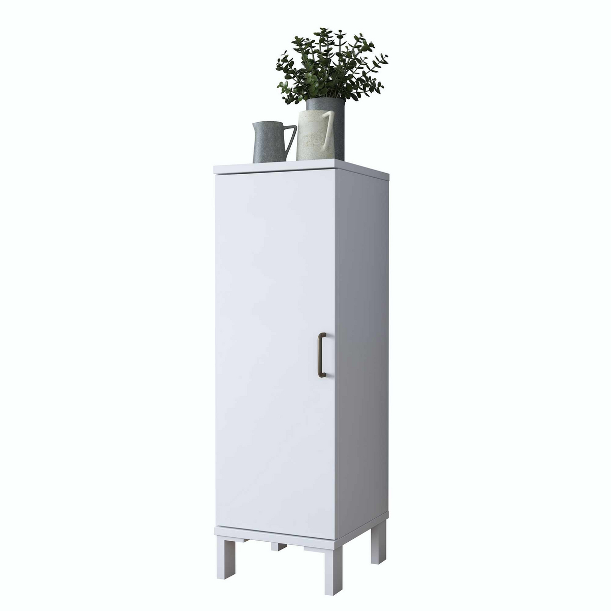 Norda Design Baderomsskap Bellagio, hvit, 32,5 × 30 × 93,6 cm