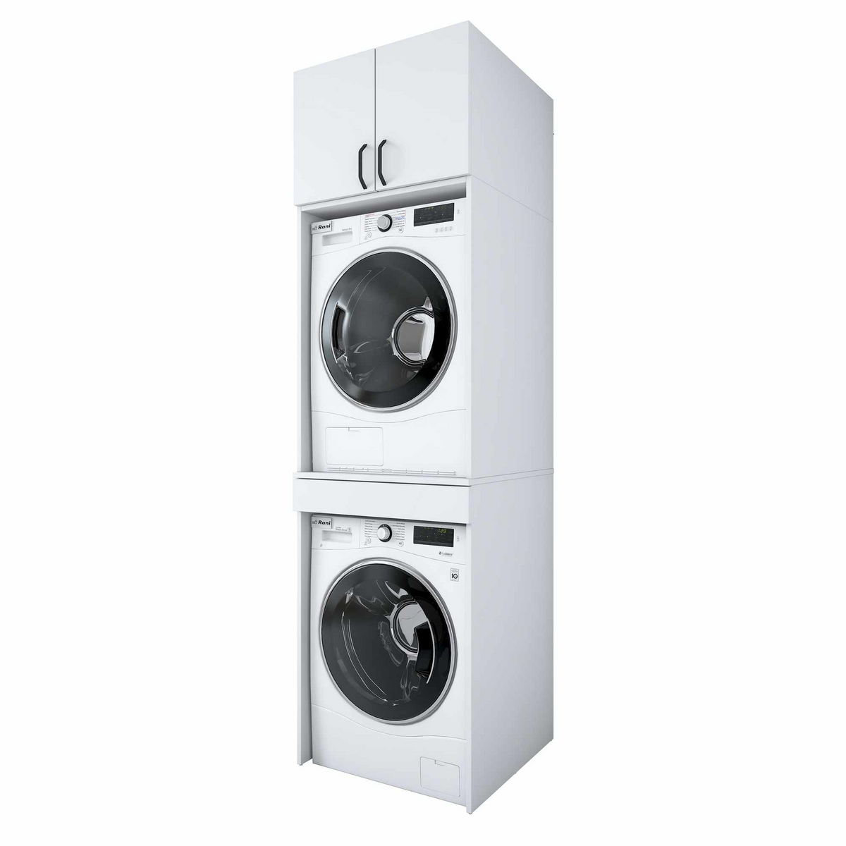 Norda Design Vaskemaskinskap Marina, hvit, 65 × 66,6 × 234 cm