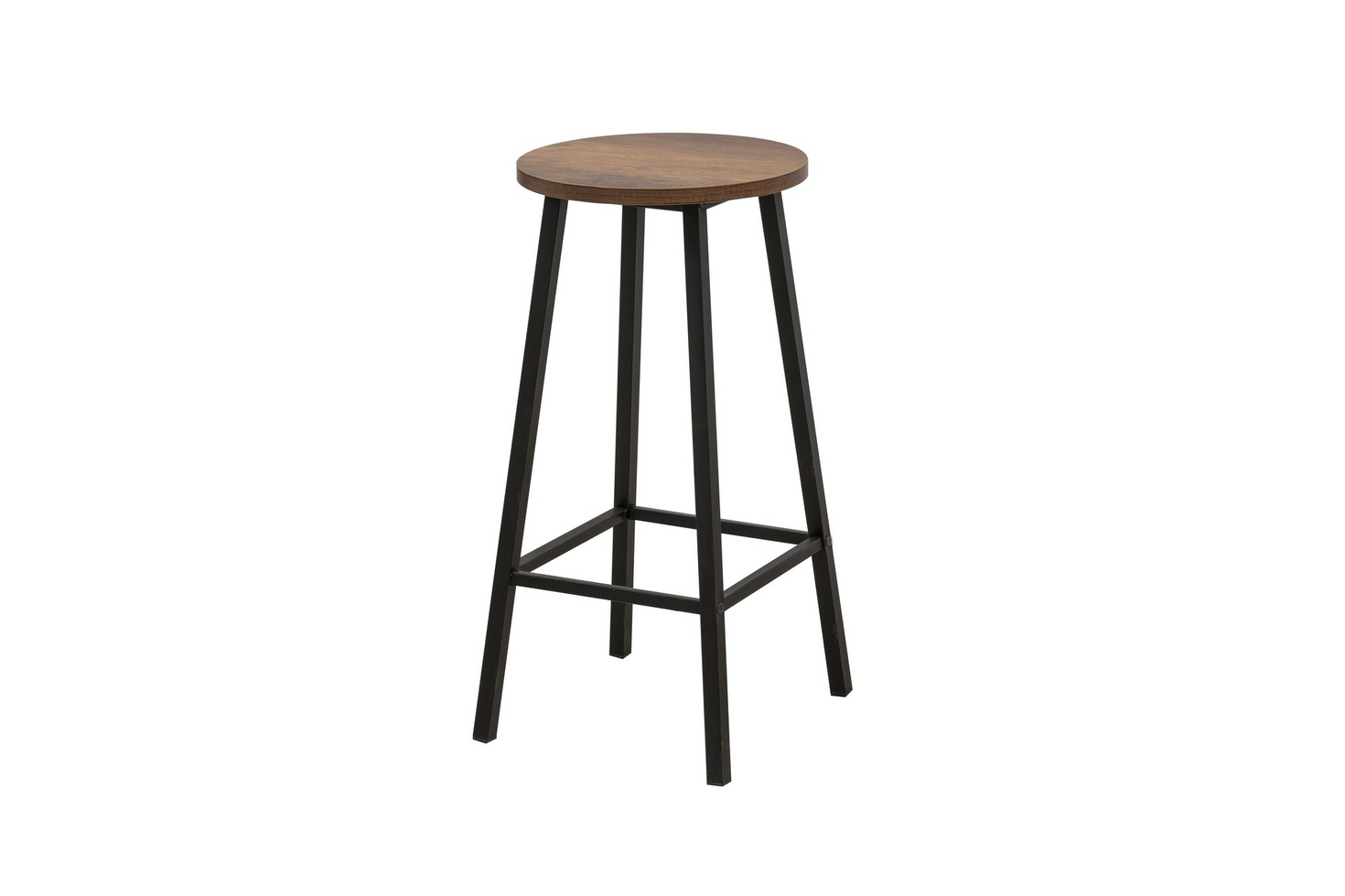 Norda Design industriell krakk, 32x32x62 cm | 100% sponplate og metallramme | stilig og slitesterk for moderne Spaces
